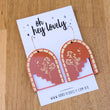 Load image into Gallery viewer, 'Great Southern Land - Cream or Brown' Dangle Earrings