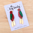 Load image into Gallery viewer, 'King Parrot' Dangle Earrings