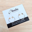 Load image into Gallery viewer, Silver Sleeper Hoop Earrings - Choose your size