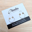 Load image into Gallery viewer, Silver Sleeper Hoop Earrings - Choose your size