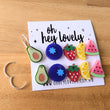 Load image into Gallery viewer, 'Fruity' Sleeper Earring Charms
