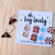 Load image into Gallery viewer, 'Holly Jolly Christmas' Sleeper Earring Charms