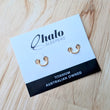 Load image into Gallery viewer, Titanium Gold Sleeper Hoop Earrings - Choose your size