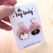 Load image into Gallery viewer, 'Pansy' Dangle Earrings