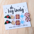 Load image into Gallery viewer, 'Holly Jolly Christmas' Sleeper Earring Charms