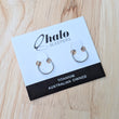 Load image into Gallery viewer, Titanium Silver Sleeper Hoop Earrings - Choose your size