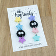 Load image into Gallery viewer, 'Soot Sprite' Dangle Earrings