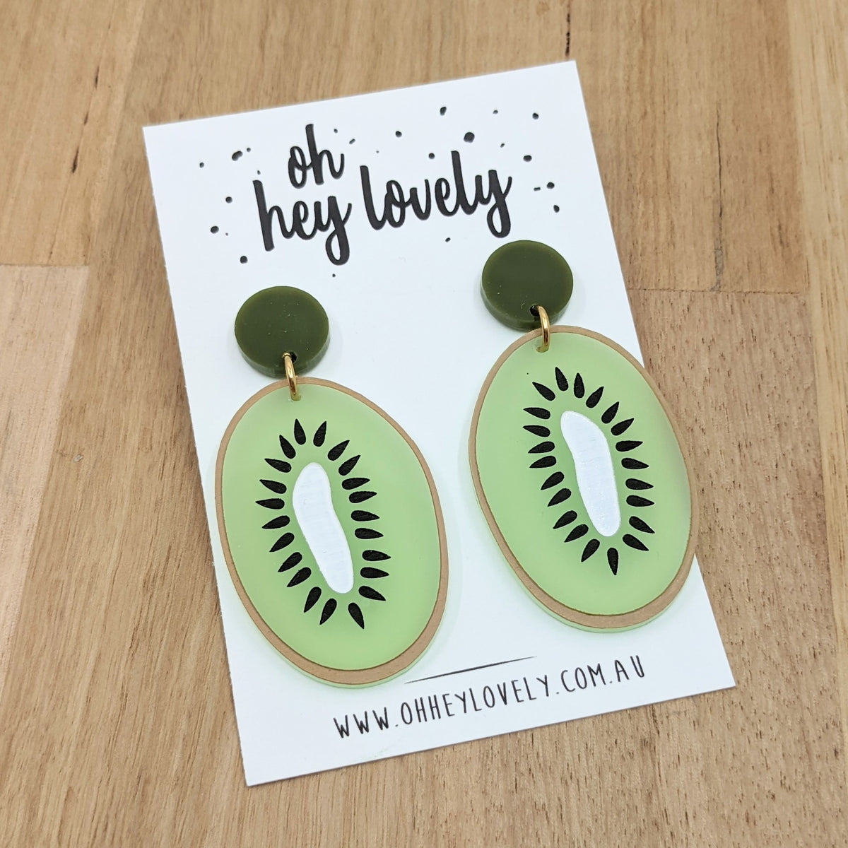 Kiwi earrings discount