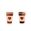 Load image into Gallery viewer, 'For the Love of Coffee' Statement Stud Earrings