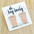 Load image into Gallery viewer, 'For the Love of Coffee' Statement Stud Earrings