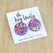 Load image into Gallery viewer, 'Full Moon - Party' Statement Stud Earrings