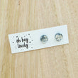 Load image into Gallery viewer, 'Confetti - Platinum' Mini Stud Earrings