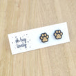 Load image into Gallery viewer, 'Paw Print' Mini Stud Earrings