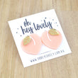 Load image into Gallery viewer, 'Peachy Keen' Statement Stud Earrings