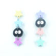 Load image into Gallery viewer, 'Soot Sprite' Dangle Earrings