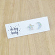 Load image into Gallery viewer, 'Star + Moon' Mini Stud Earrings