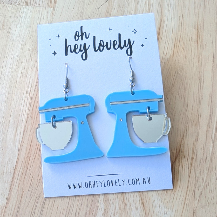 'Kitchen Mixer - Choose Your Colour' Dangle Earrings