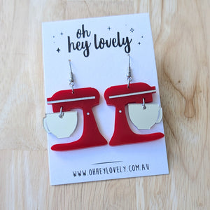 'Kitchen Mixer - Choose Your Colour' Dangle Earrings