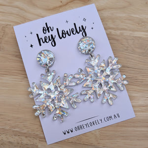 'Frozen' Dangle Earrings