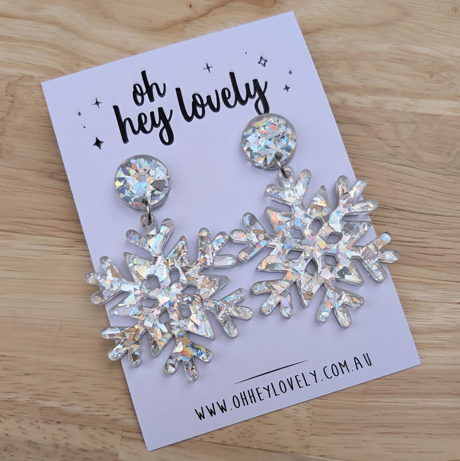 'Frozen' Dangle Earrings
