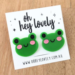 'Froggy' Statement Stud Earrings