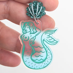 'Mermaid' Dangle Earrings