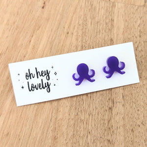 'Octopus' Mini Stud Earrings