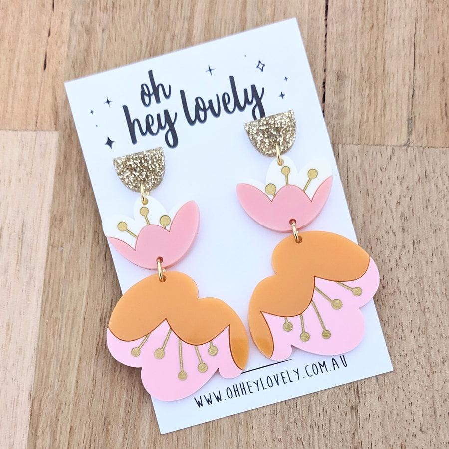 'Whimsey Floral' Dangle Earrings