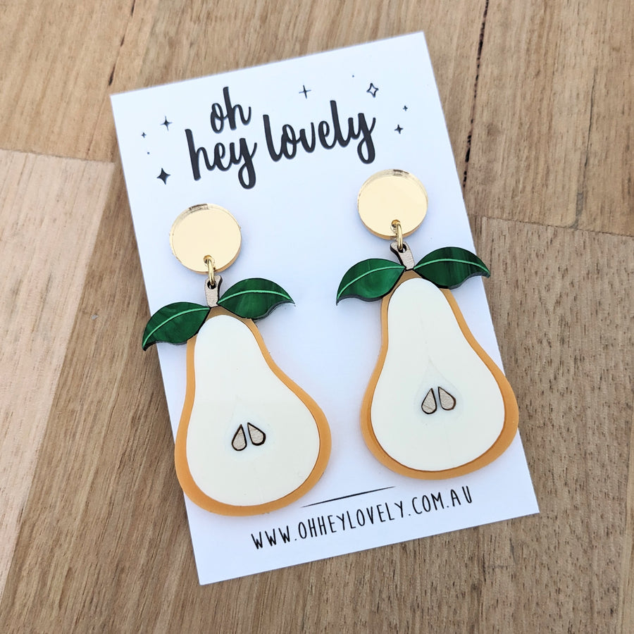 'Perfect Pear' Dangle Earrings