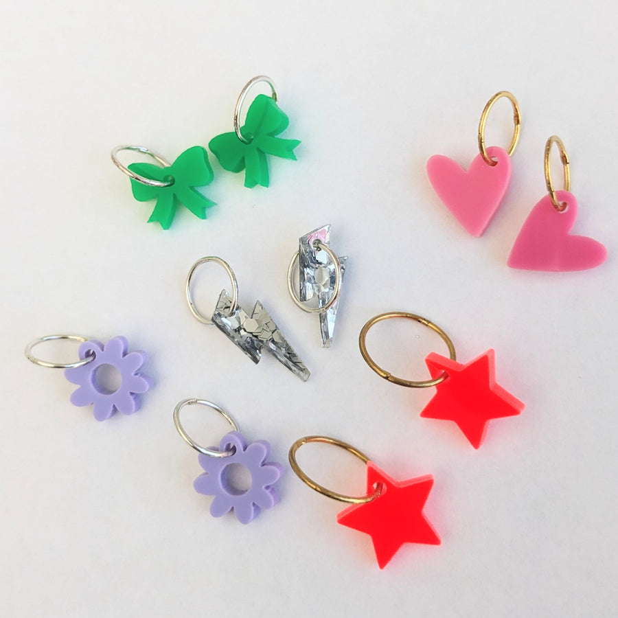 'Colourful' Sleeper Earring Charms