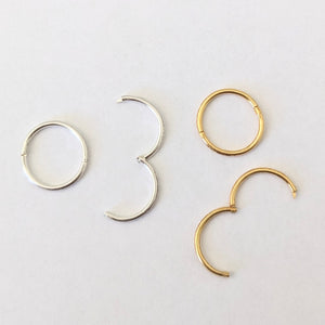 'Sleeper Hoop Earrings' Choose your Colour + Size