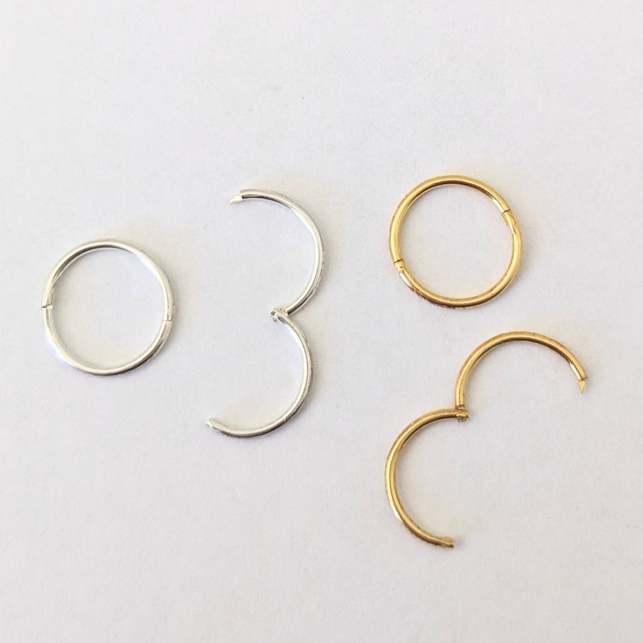 'Sleeper Hoop Earrings' Choose your Colour + Size