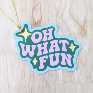 'Gift Tags - Oh What Fun/Jingle Bells' - Choose Your Design