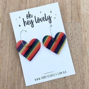'Rainbow Love' Dangle Earrings