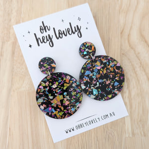 'Confetti - Cosmic' Dangle Earrings