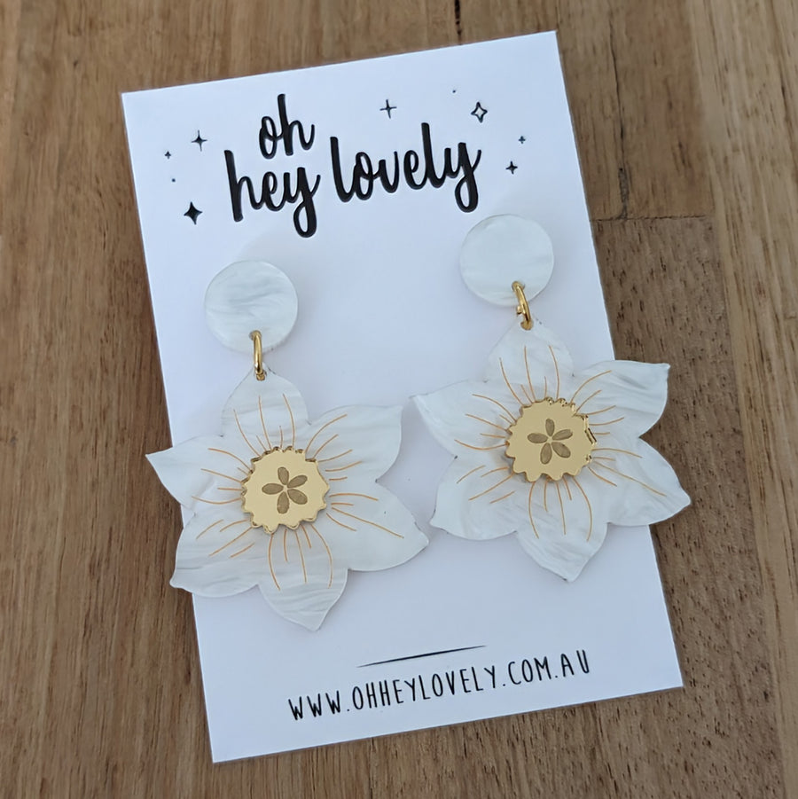 'Daffodil' Dangle Earrings
