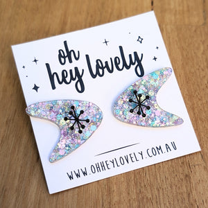 'Atomic - Mermaid' Statement Stud Earrings