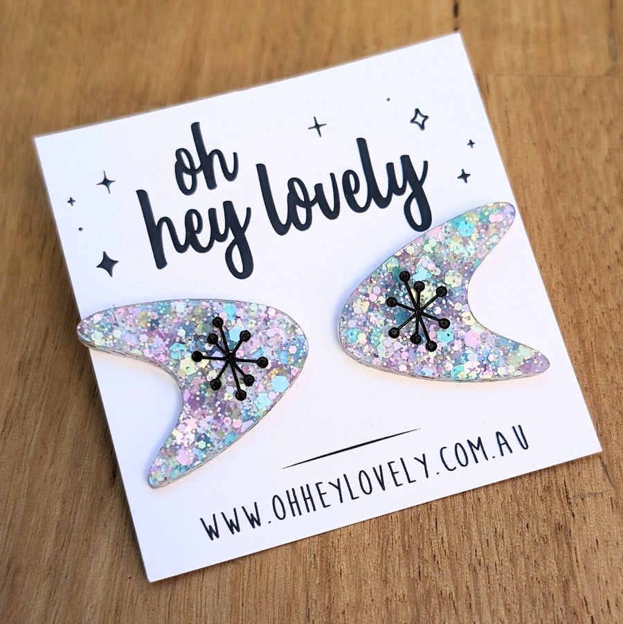 'Atomic - Mermaid' Statement Stud Earrings
