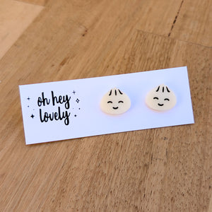 'Smiling Dumplings' Mini Stud Earrings