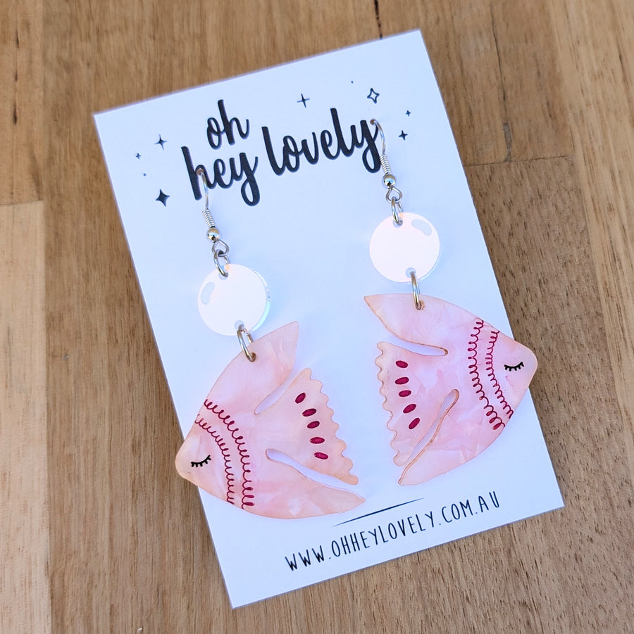 'Fish Bubbles' Dangle Earrings
