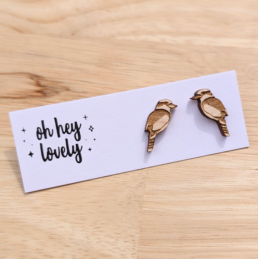 'Kookaburra' Mini Stud Earrings