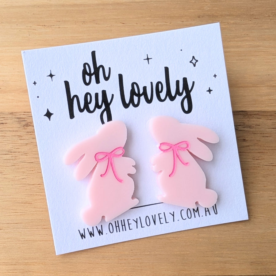 'Bunny Rabbit' Statement Stud Earrings