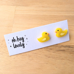 'Rubber Duck' Mini Stud Earrings