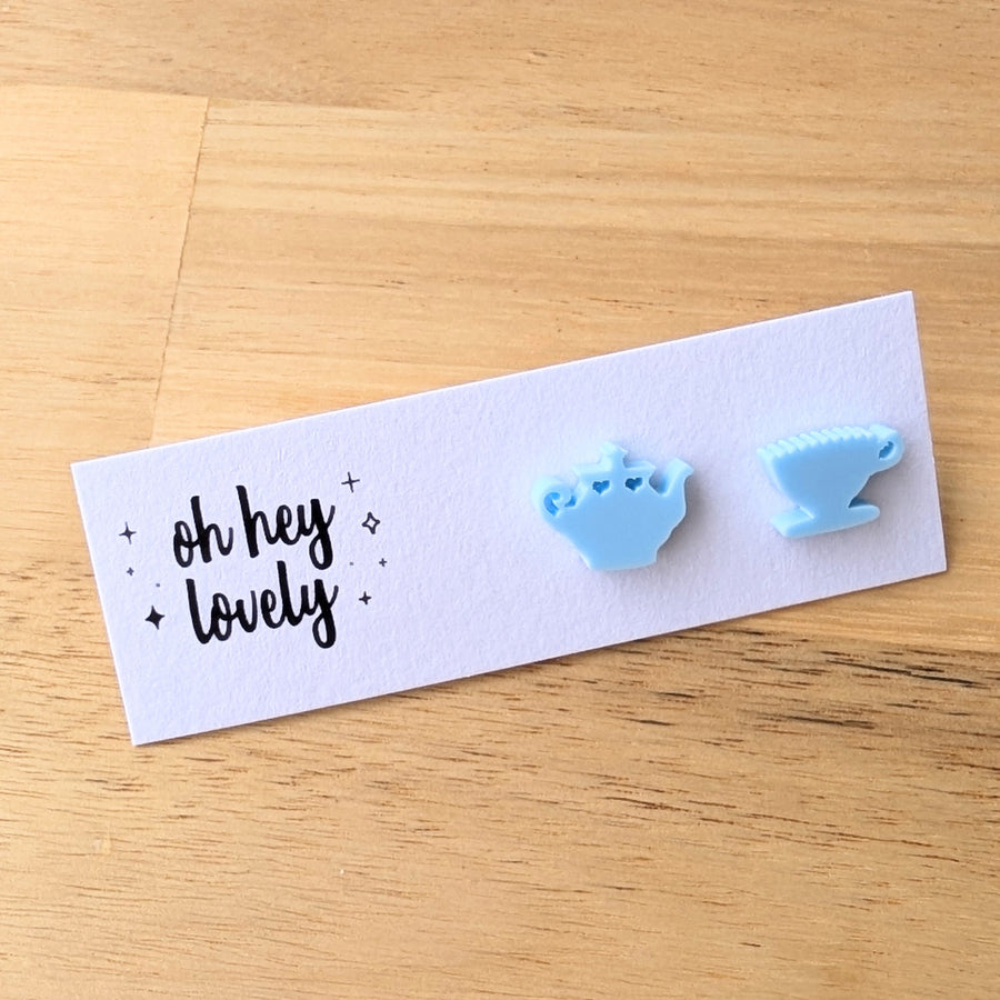 'High Tea' Mini Stud Earrings