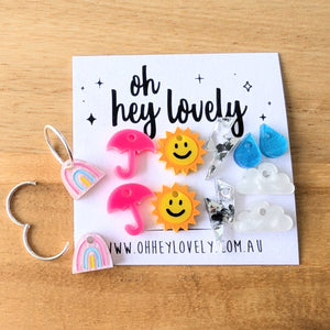 'Weather' Sleeper Earring Charms