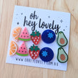 Load image into Gallery viewer, 'Fruity' Sleeper Earring Charms
