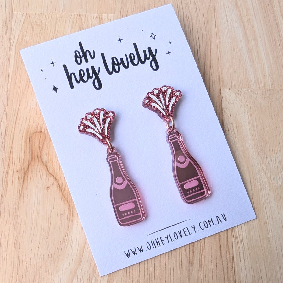'Rosé All Day' Dangle Earrings