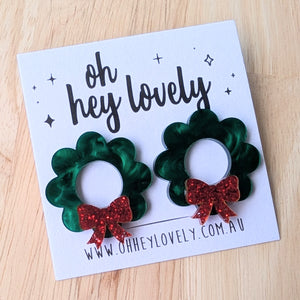 'Wreath - Traditional' Statement Stud Earrings