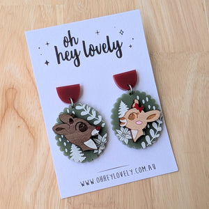 'Rudolf and Clarice Dangle Earrings