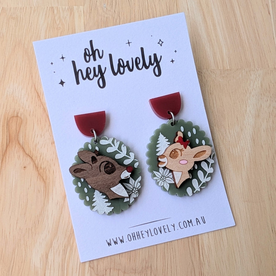 'Rudolf and Clarice Dangle Earrings